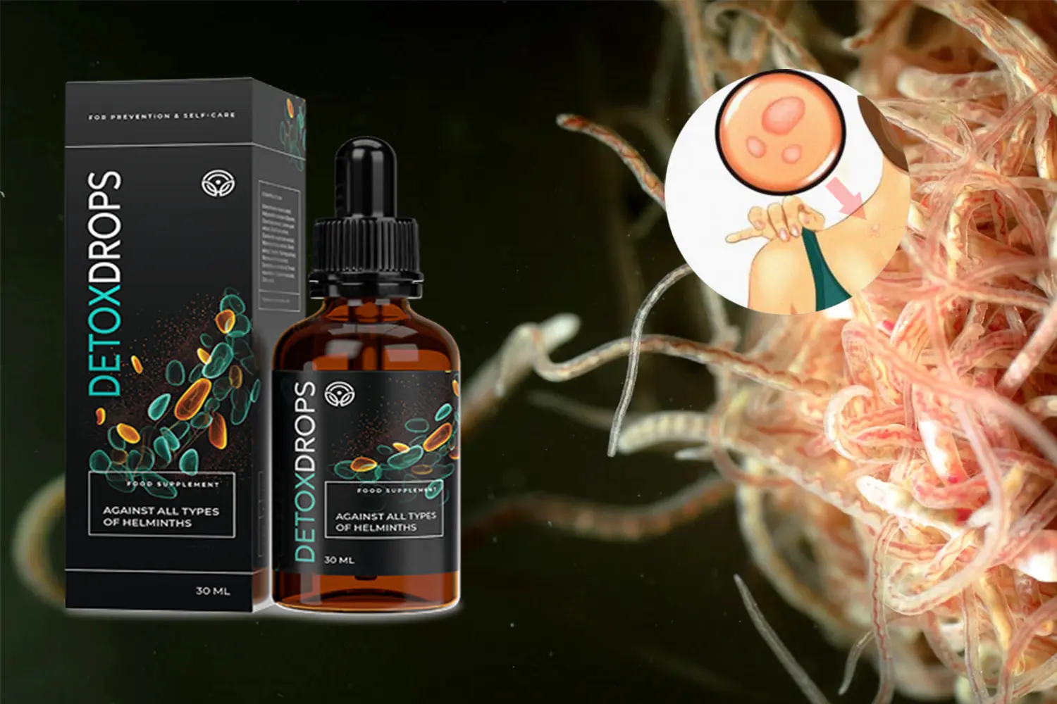 DetoxDrops contro parassiti